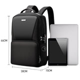 Anti-theft Waterproof Business Backpack for Travel - 30x15x44cm in Black - Extra Image