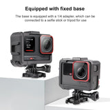 Insta360 Ace / Ace Pro Dual Cold Shoe Cage Expansion Adapter - Low Angle
