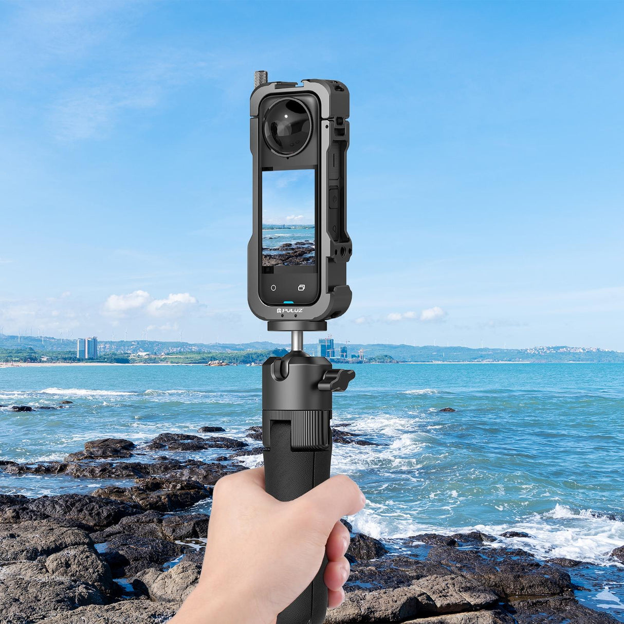 X4 Rig Housing Frame with Lens Cover for Insta360