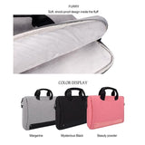 Waterproof Oxford Cloth Laptop Bag with Concealed Handle & Luggage Tie Rod - Black