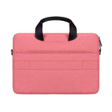 Waterproof Oxford Cloth Laptop Bag with Concealed Handle & Luggage Tie Rod - Black