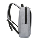 15.6 Laptop Backpack with Usb Charging - Waterproof Oxford Cloth Large Capacity - Black - Close-Up Angle