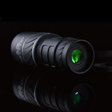 High Definition Night Vision Monocular Telescope - 40X60 12X Pocket Focusing - Black - Front View