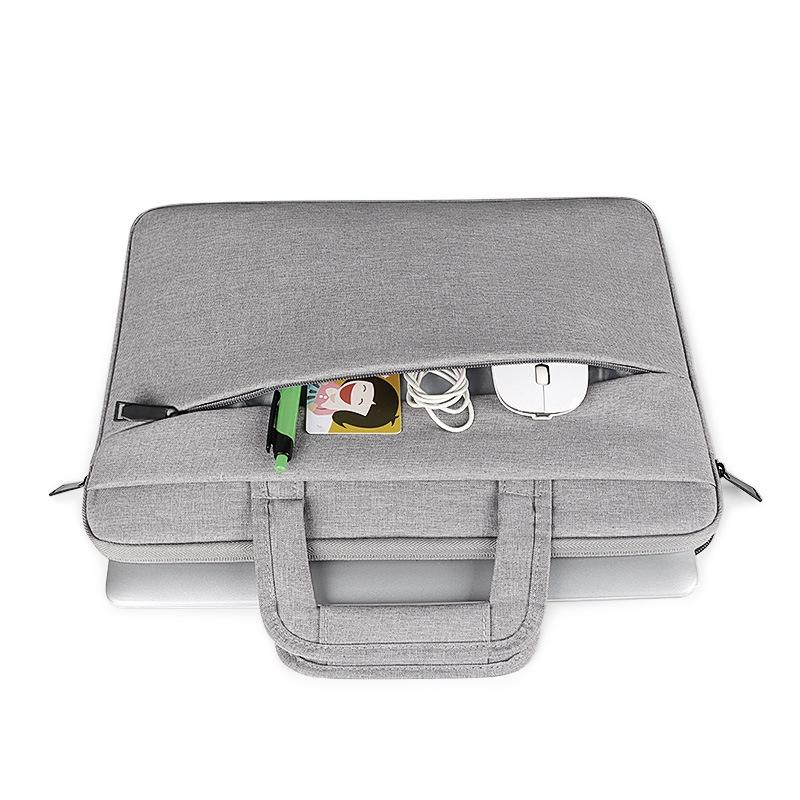 13.3 Inch Multi-compartment Waterproof Laptop Briefcase with Storage Sleeve - Pink