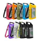 2 In 1 Waterproof Crossbody Phone Bag For Outdoor Cycling Swimming 2L Capacity - Black Green - 5L