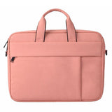14.1 Inch Waterproof Anti-theft One-shoulder Handbag with Suitcase Belt - Black