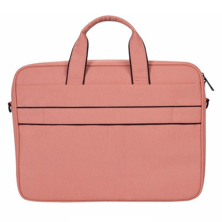 14.1 Inch Waterproof Anti-theft One-shoulder Handbag with Suitcase Belt - Black
