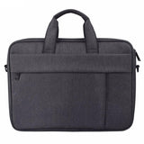 14.1 Inch Waterproof Anti-theft One-shoulder Handbag with Suitcase Belt - Black
