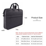 14.1 Inch Waterproof Anti-theft One-shoulder Handbag with Suitcase Belt - Black - Extra Image