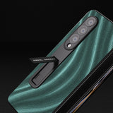 For Samsung Galaxy Z Fold4 5G Galactic Pattern Phone Case - Integrated Protection - Black - 45-Degree Angle