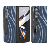 For Samsung Galaxy Z Fold4 5G Galactic Pattern Phone Case - Integrated Protection - Black