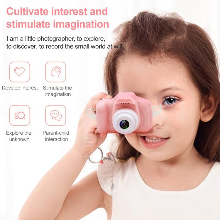 Mini Children Camera with 2.0 Lcd Screen - 800w Single Camera - Yellow
