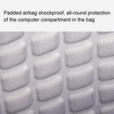 Anti-drop Crossbody Laptop Bag - 16 Inch Airbag Design - Black Gray Equation