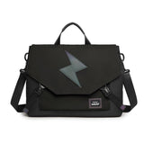 Anti-drop Crossbody Laptop Bag - 16 Inch Airbag Design - Black Gray Equation