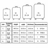 22-24 Inch Travel Suitcase Dust Covers - Elastic & Abrasion-resistant - Blue Ripple - Close-Up Angle
