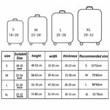 22-24 Inch Travel Suitcase Dust Covers - Elastic & Abrasion-resistant - Blue Ripple - Low Angle