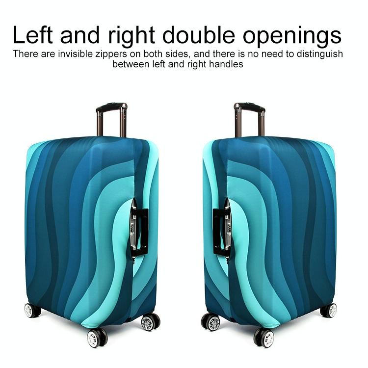 22-24 Inch Travel Suitcase Dust Covers - Elastic & Abrasion-resistant - Blue Ripple