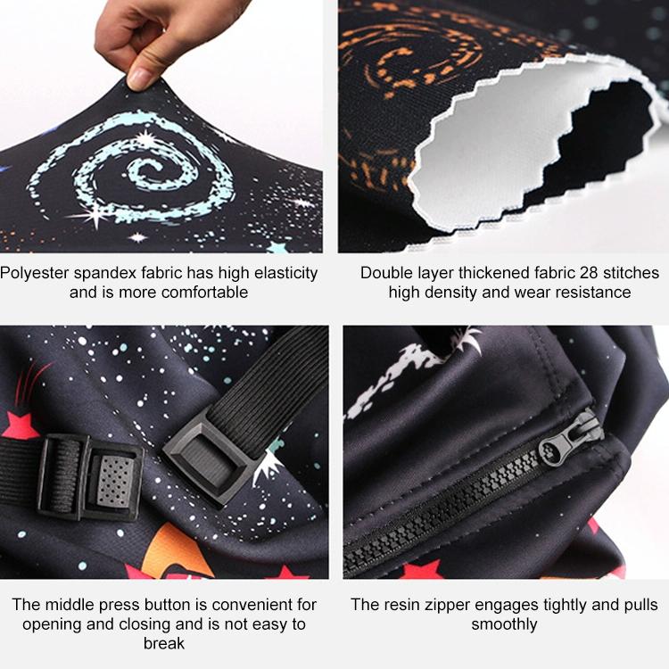 22-24 Inch Travel Suitcase Dust Covers - Elastic & Abrasion-resistant - Blue Ripple