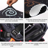 22-24 Inch Travel Suitcase Dust Covers - Elastic & Abrasion-resistant - Blue Ripple - Extra Image