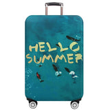 Protective Cover for Trolley Luggage - Durable and Dustproof - Large Size - Deep Sea Whale - M