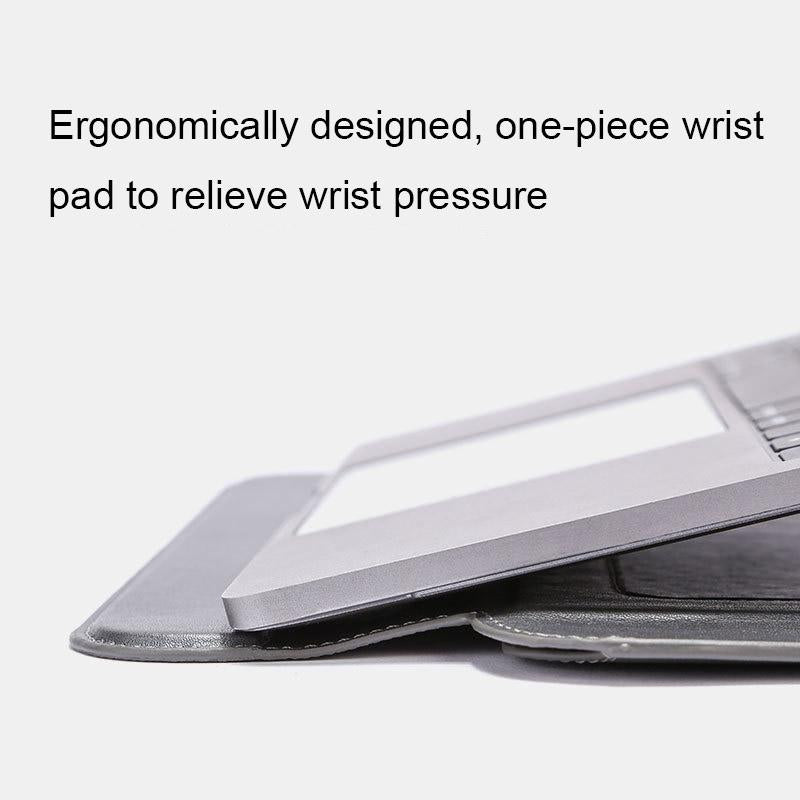 Multifunctional Laptop Bag Stand - Fits 13.3-14 Inches - Black - Gray With Power Bag