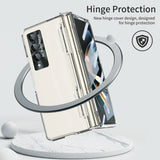 For Samsung Galaxy Z Fold4 5G Full Coverage Hinge Phone Case - Gold