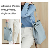 Medium Apple Macbook Shoulder / Messenger Bag - Handheld - Lake Blue - Rear View