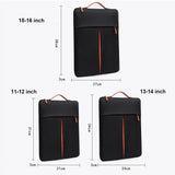 Travel Laptop Sleeve Bag - Portable Carry Case - Black - 13-14 Inch