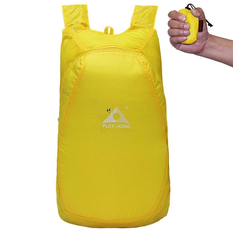 Ultralight Foldable Anti Splash Bag For Outdoor Climbing 20L Capacity Max Load 15Kg - Black