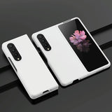 For Samsung Galaxy z Fold4 5G Smooth Skin Phone Case with Big Hole Fuel Injection - Blue - Extra Image