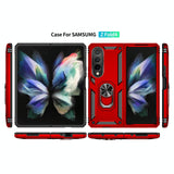 For Samsung Galaxy z Fold4 5G Tpu & Pc Shockproof Phone Case - Dark Green - Extra Image