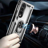 For Samsung Galaxy z Fold4 5G Tpu & Pc Shockproof Phone Case - Dark Green