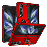 For Samsung Galaxy z Fold4 5G Tpu & Pc Shockproof Phone Case - Dark Green