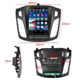 9.7 Inch Android Car Integrated Machine For Ford Focus - Standard + 4 Light Camera 2 + 64G - Top-Down View