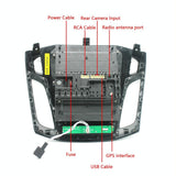 9.7 Inch Android Car Integrated Machine For Ford Focus - Standard + 4 Light Camera 2 + 64G - 45-Degree Angle