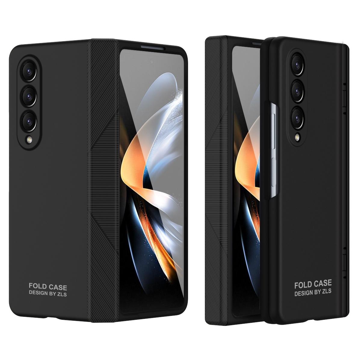 For Samsung Galaxy Z Fold4 5G Premium Hinged Folding Case - Black