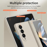 For Samsung Galaxy Z Fold4 5G Premium Hinged Folding Case - Black