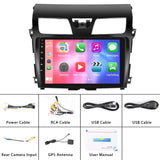 10.1 Inch Car Mp5 Player For Nissan Teana 13-16 - Wifi 2 + 64G Reversing Video Screen - Standard + 4 Lights Camera - Side View