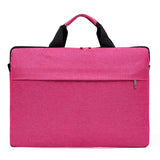 Waterproof Single Shoulder Notebook Bag - 14 Inch Portable & Durable - Gray - Front View
