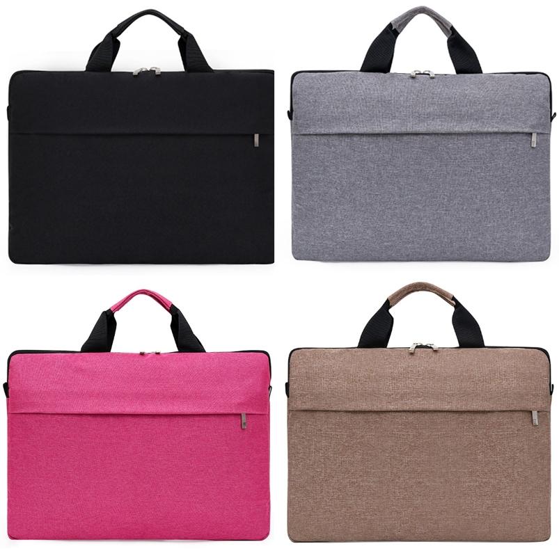Waterproof Single Shoulder Notebook Bag - 14 Inch Portable & Durable - Gray