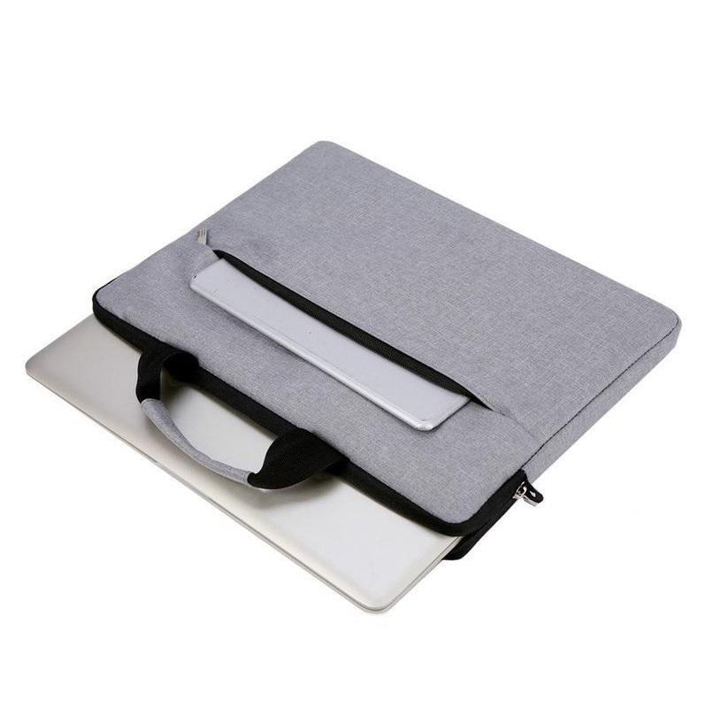 Waterproof Single Shoulder Notebook Bag - 14 Inch Portable & Durable - Gray