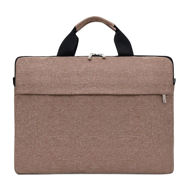 Waterproof Single Shoulder Notebook Bag - 14 Inch Portable & Durable - Gray