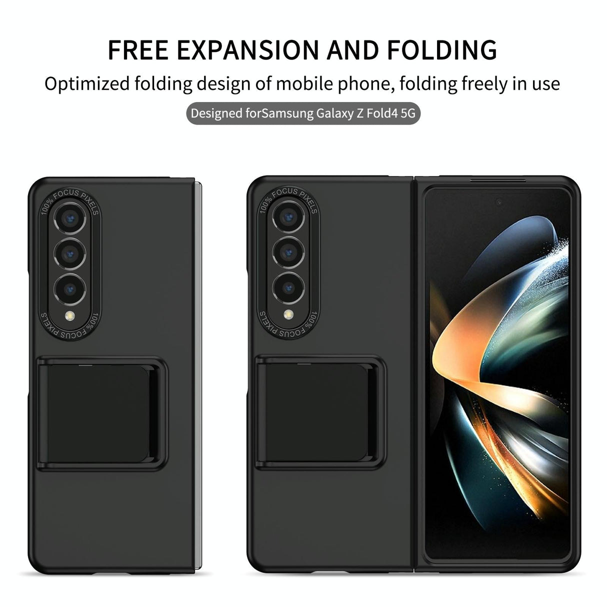 For Samsung Galaxy Z Fold4 5G Foldable 3D Design Phone Case - Red