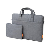 Light Gray A530 Series Portable Laptop Bag - 14-15.4 Inch with Small Bag & Removable Strap - Front View