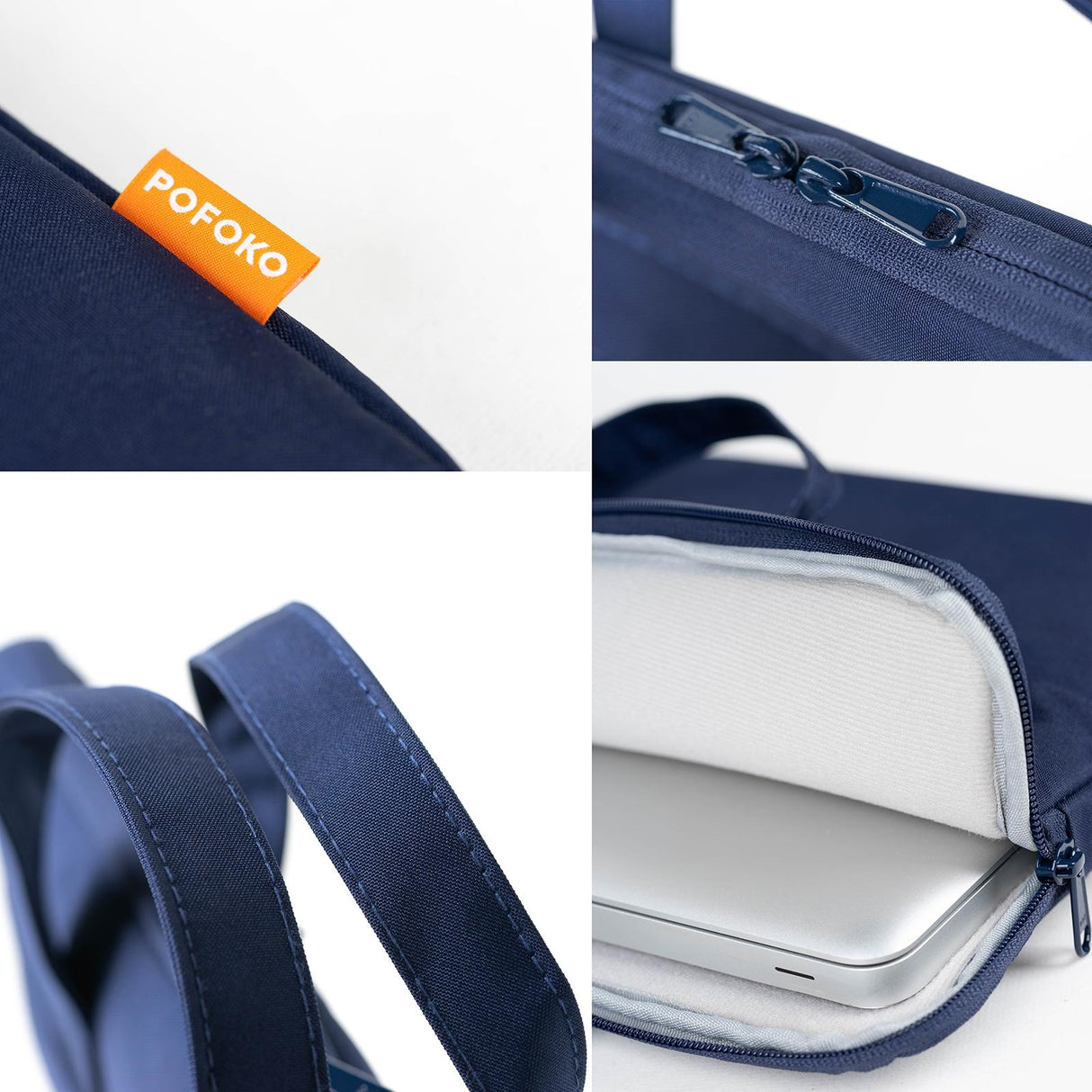 Light Gray A530 Series Portable Laptop Bag - 14-15.4 Inch with Small Bag & Removable Strap