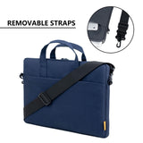 Light Gray A530 Series Portable Laptop Bag - 14-15.4 Inch with Small Bag & Removable Strap - Low Angle