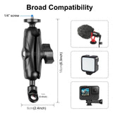 Universal Motorcycle Camera Mount for Gopro and Action Cams - Side View