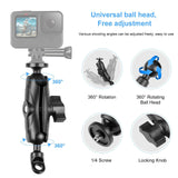 Universal Motorcycle Camera Mount for Gopro and Action Cams - 45-Degree Angle