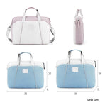 Portable Messenger Bag for Laptops - Apple Huawei Xiaomi Basne - Landscape Tattoo Light Blue