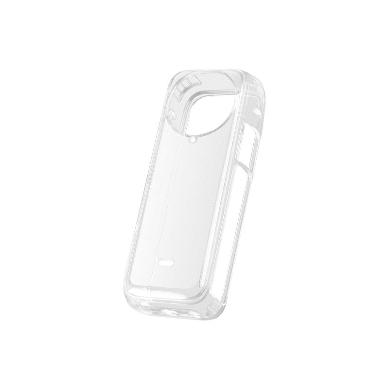 Clear Soft Tpu Protective Case for Insta360 X4 - 1.5mm Thickness - Clear Black - With Hand Strap